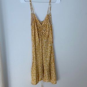 Mini yellow floral sundress